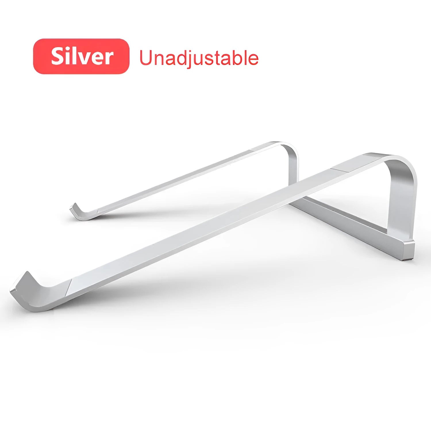B1 aluminium alloy laptop air stand in hollowed-out silver, adjustable for 11-17 inch notebooks