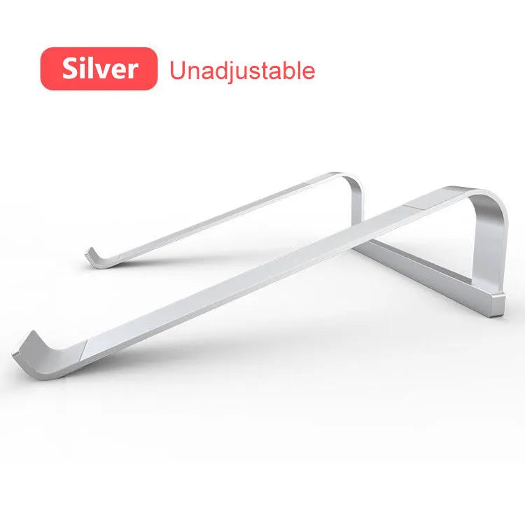 B1 aluminium alloy laptop air stand in hollowed-out silver, adjustable for 11-17 inch notebooks