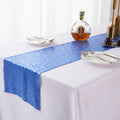 Gypsophila embroidered sequined table runner in polyester, shown in beige with modern simple style for dining tables