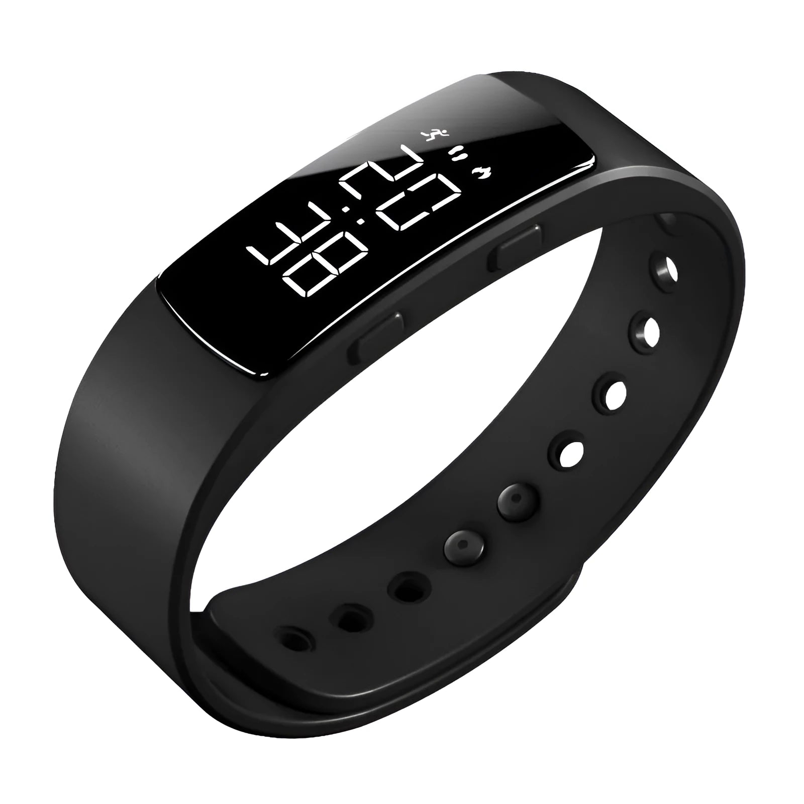 Sports digital watch with luminous display and 40mm dial in camouflage powder colour