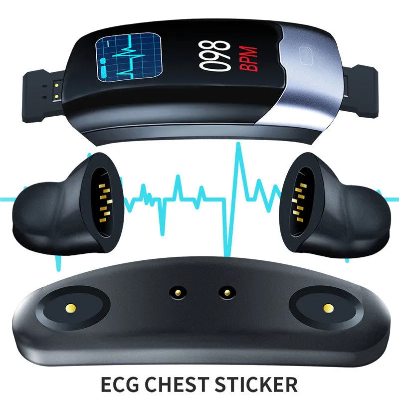 Multifunctional smart wristband with heart rate and blood pressure monitoring