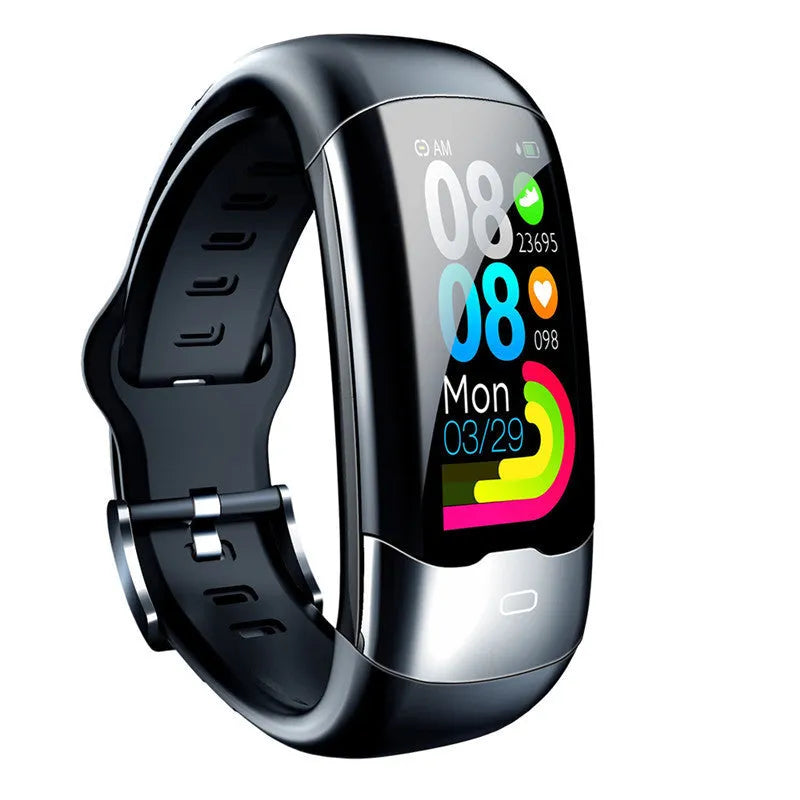 Multifunctional smart wristband with heart rate and blood pressure monitoring