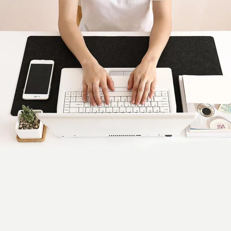 Felt gaming keyboard pad in black colour, 30x60cm size, single-sided felt mouse mat from Jiajia Felt
