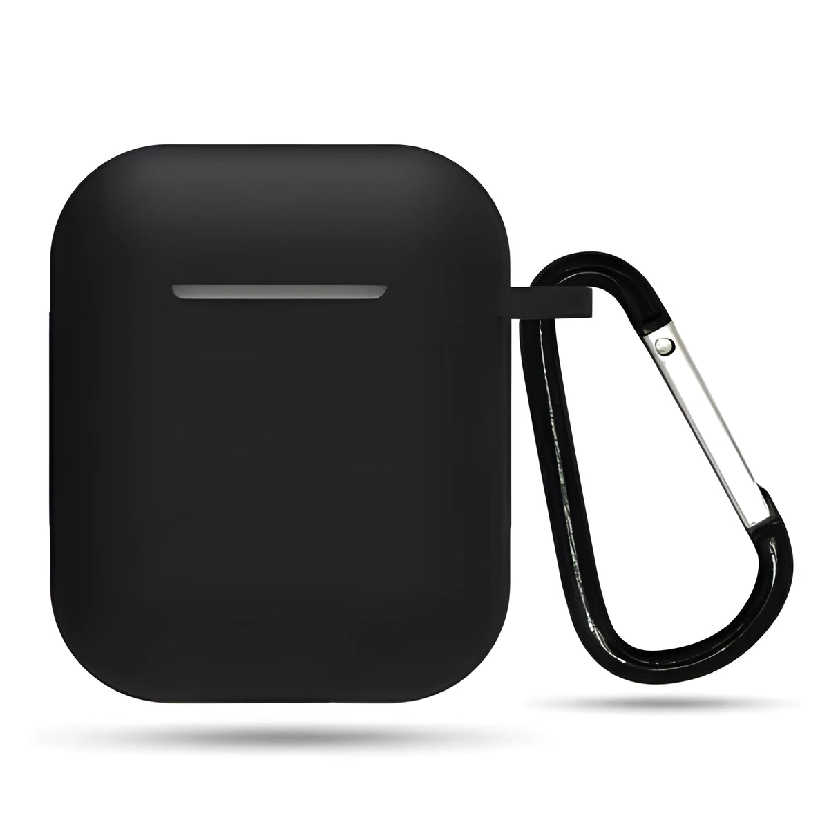 Apple-compatible wireless headphones and AirPods Bluetooth headset case in Black, Black A, or White