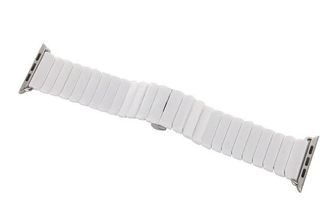 Ceramic chain strap for Apple Watch 38mm and 42mm in black or white