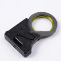 Portable emergency rope cutter black stainless steel 4.3 cm survival tool
