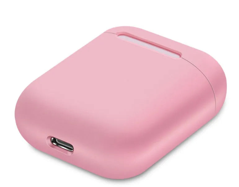 Split-design silicone protective cover for Apple AirPods charging case in a selected solid colour.