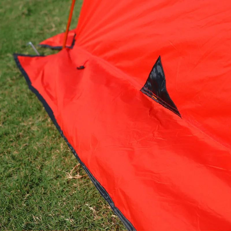 Ultralight anti-storm camping tent with 20D nylon fly, 8.5MM aluminium pole, red or yellow, 2.8KG