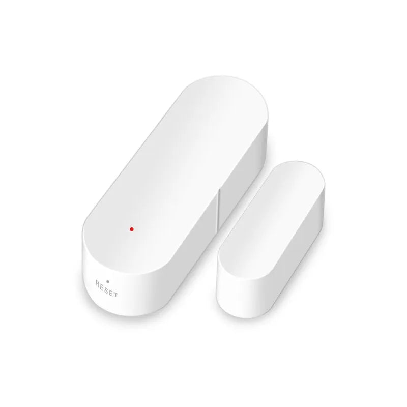 Tuya Smart WiFi Door Sensor white mini size 70x20x16mm on door frame with app notification