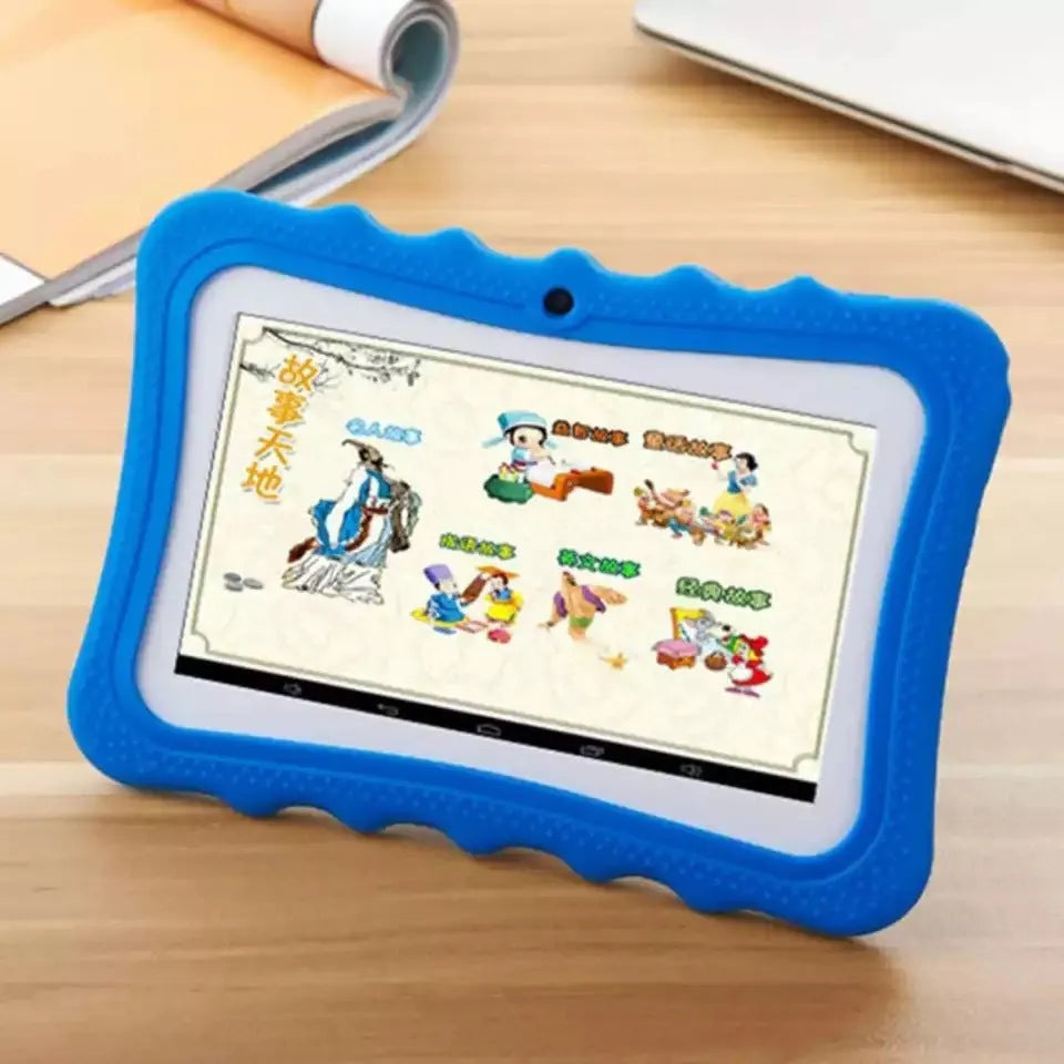 Children's tablet learning machine with 7-inch HD screen and Android 4.4 in Rose Pink