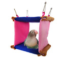 Soft fabric bird nest hammock for small pets with multiple shape options including cylinder and triangle