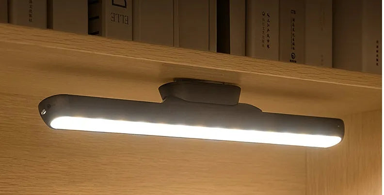 Magnetic adsorption LED desk lamp light bar with 16 LED beads, natural light, USB charging, ABS body