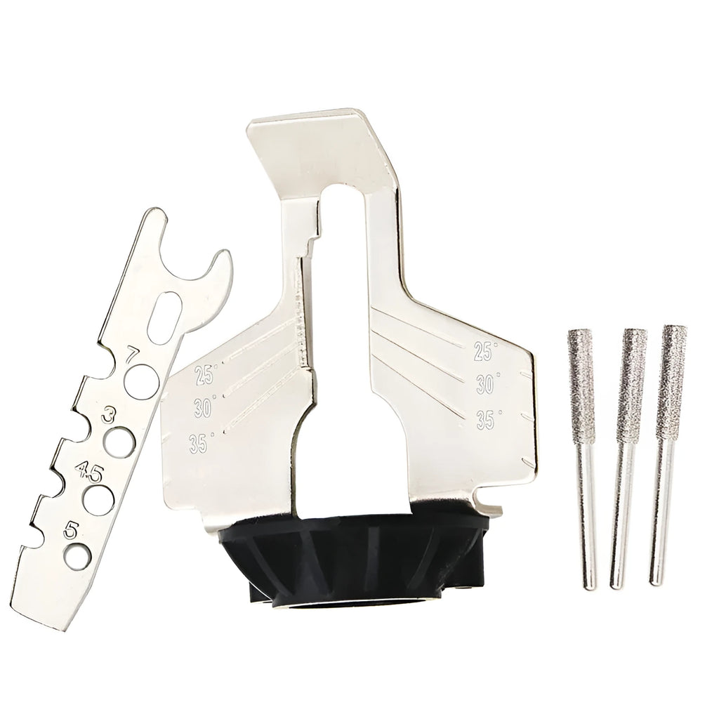 Silver metal electric chain grinding machine for sharpening band saw blades
