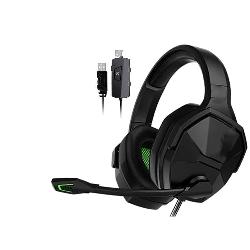 V13 Pink Cute Cat wired gaming headset with 7.1 channel surround sound, USB, and microphone