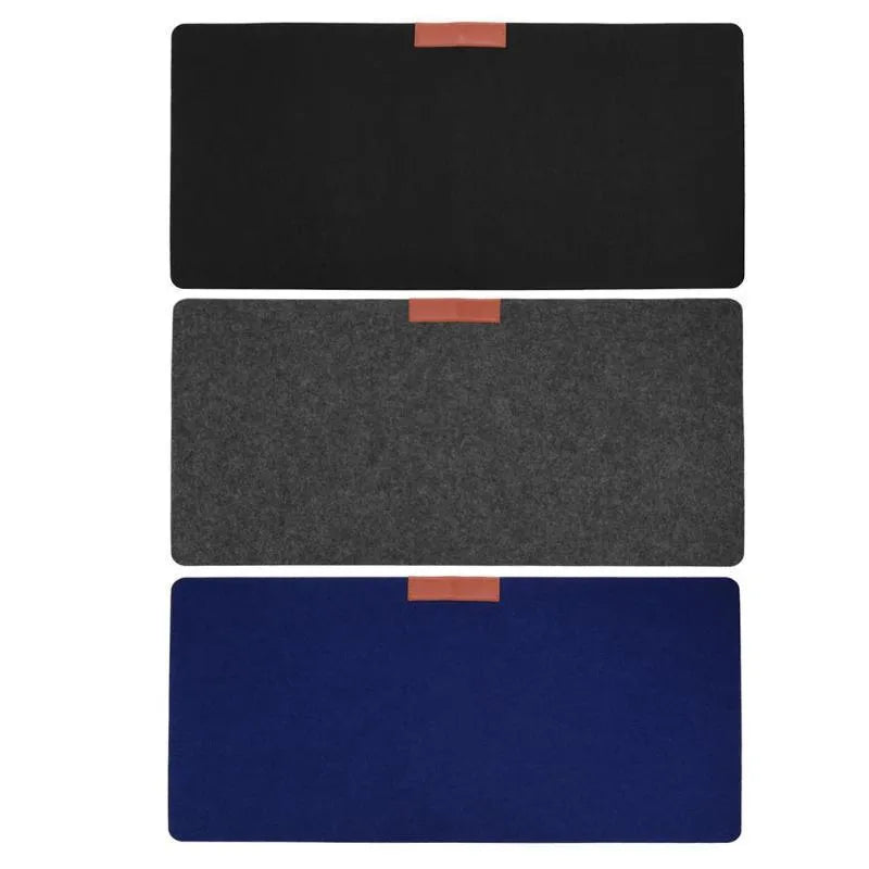 Felt gaming keyboard pad in black colour, 30x60cm size, single-sided felt mouse mat from Jiajia Felt