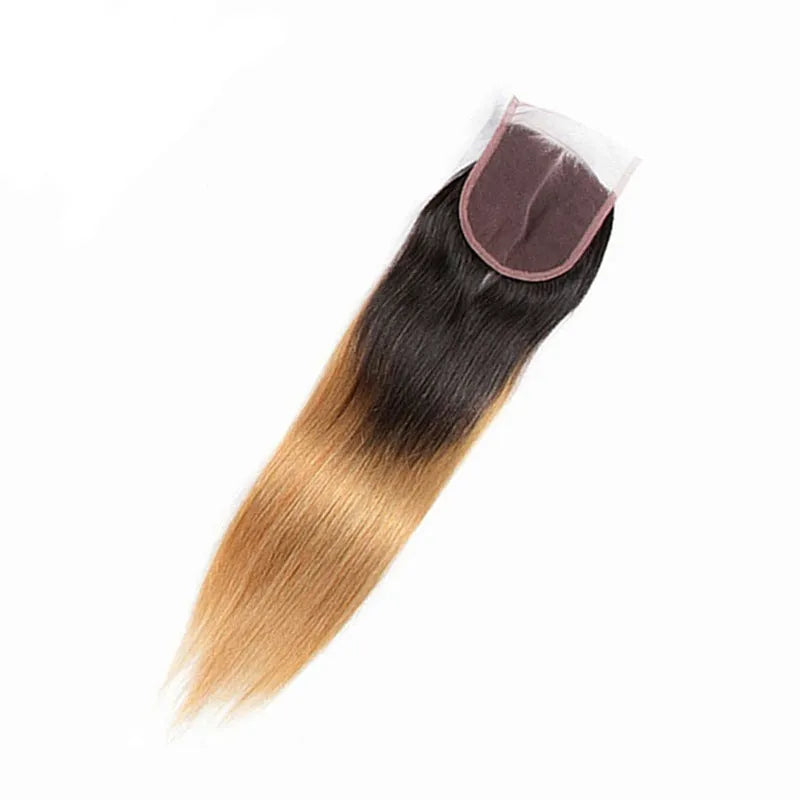 4x4 straight closure lace hair block real human hair all hand-woven medium long length