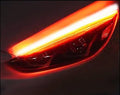 Flexible silicone car LED daytime running light strip with flowing turn signal function.