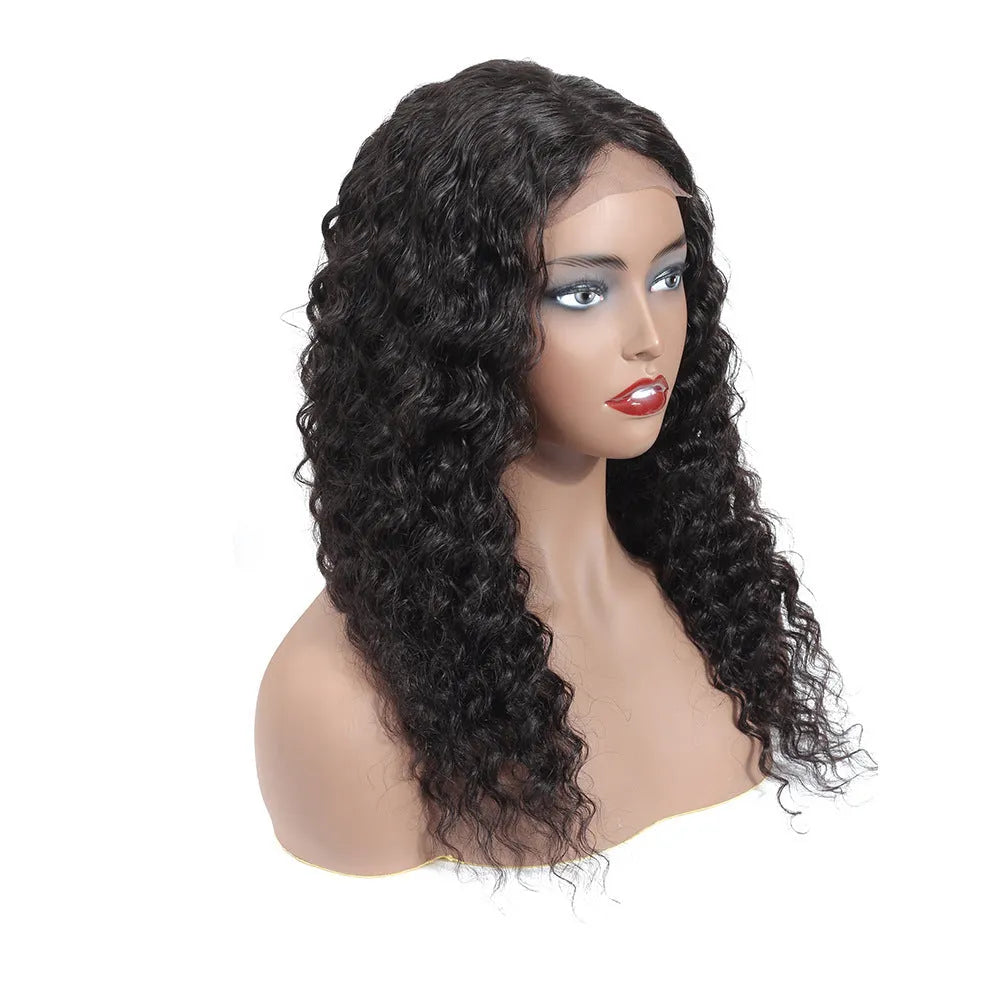Human hair lace front wig for women in 1b natural colour, 8 to 20 inch length, lightweight 157-212g