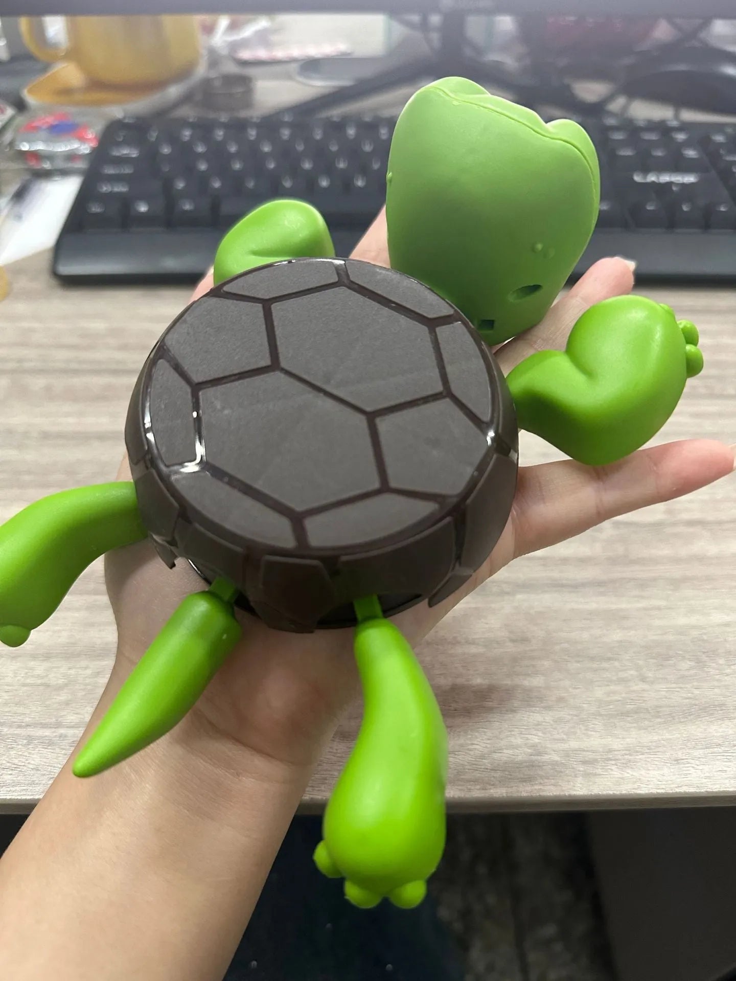 ABS plastic turtle coaster in light green dark green wheat starch or yellow colours