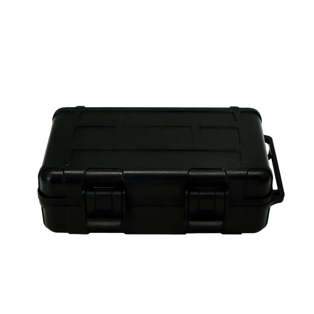 Black plastic car cigarette storage box with magnetic suction, 230 by 137 by 70 millimetres