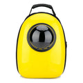 Space capsule pet carrier bag with transparent PC front and Oxford fabric body in blue or patterned finish