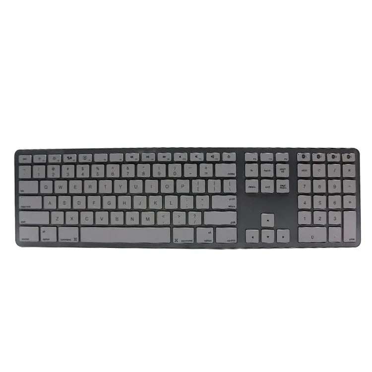 White wireless Bluetooth mechanical gaming keyboard with 109 keys and a three-key anti-ghosting zone.