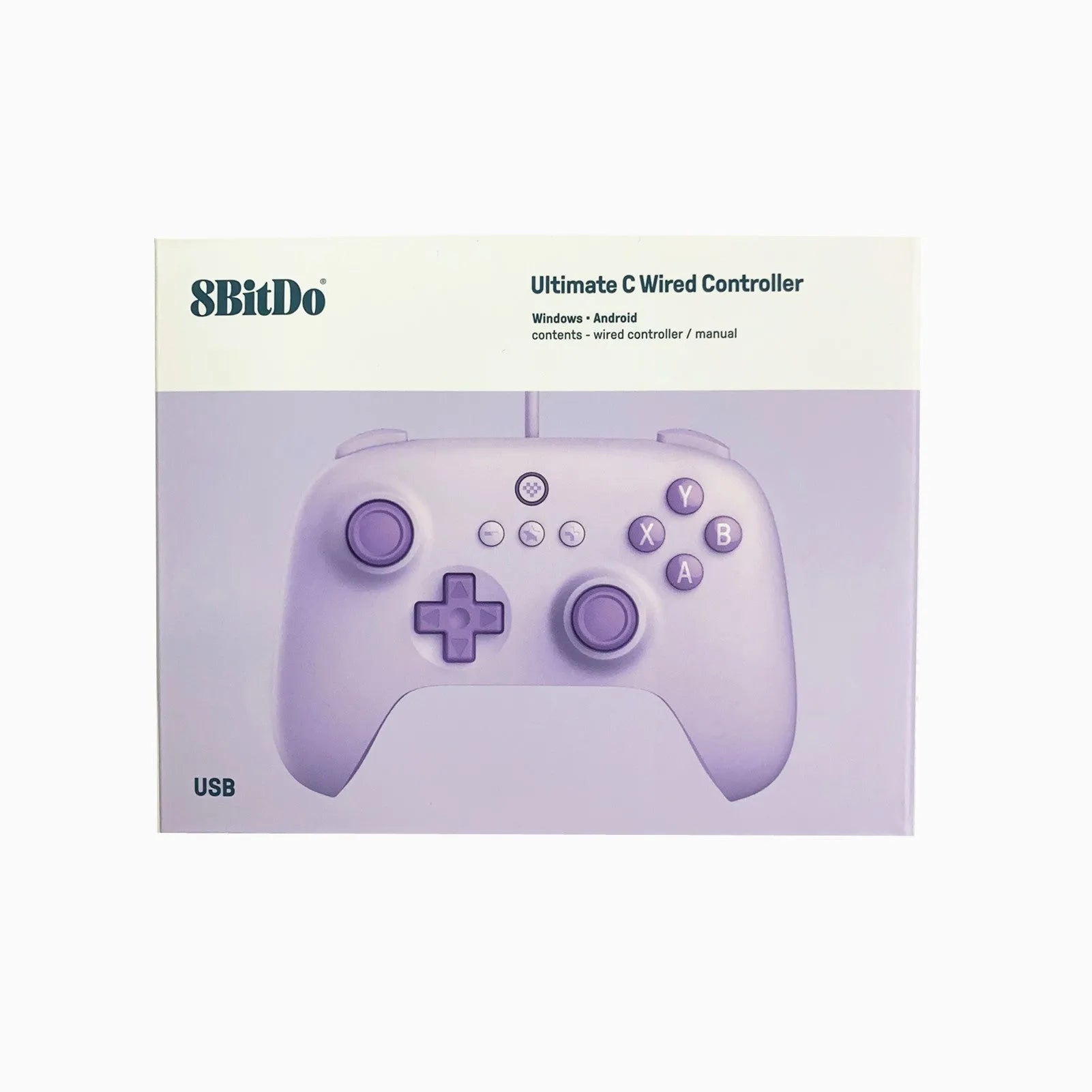 Wired game console handle controller in green with HAILANG non-slip rocker and 1.8m USB cable