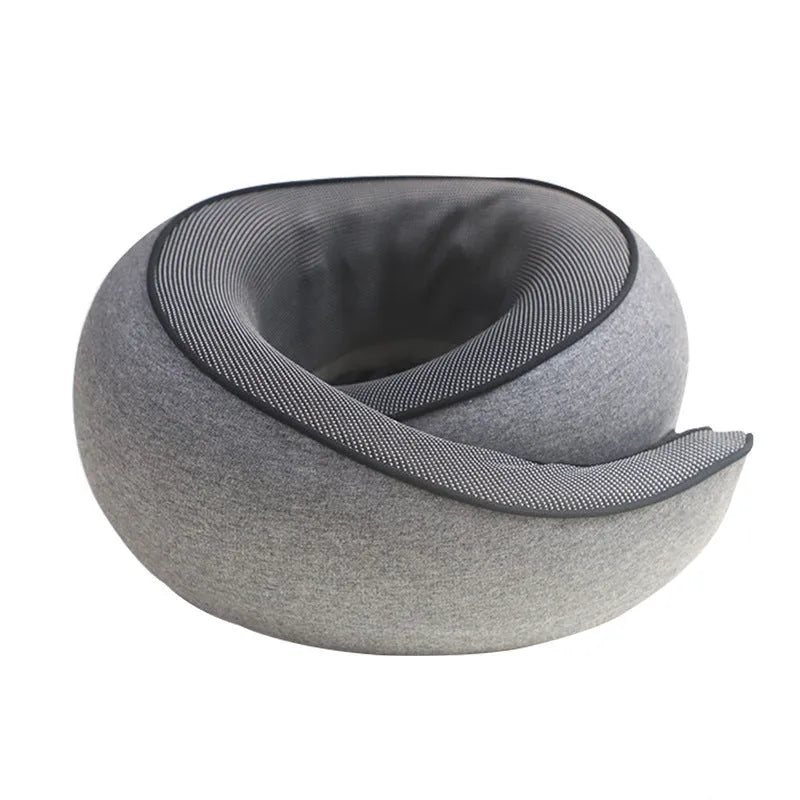 U-shaped memory foam travel neck pillow in choice of colours with storage bag