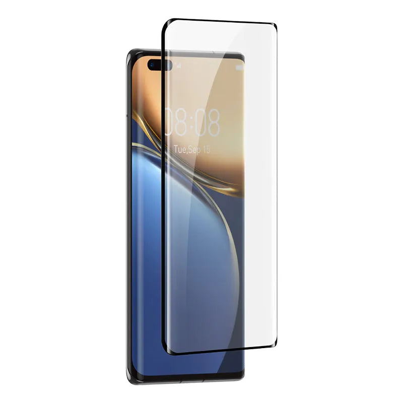 Black full screen curved tempered glass film for Honor Magic3 Pro with matte anti-peeping coating