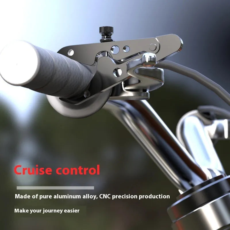 Electric motorcycle cruise control throttle clip in aluminium alloy and PC with screw-fixed design