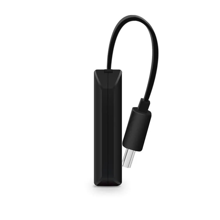 Black USB HDMI TV Dongle for phone to television screen mirroring.