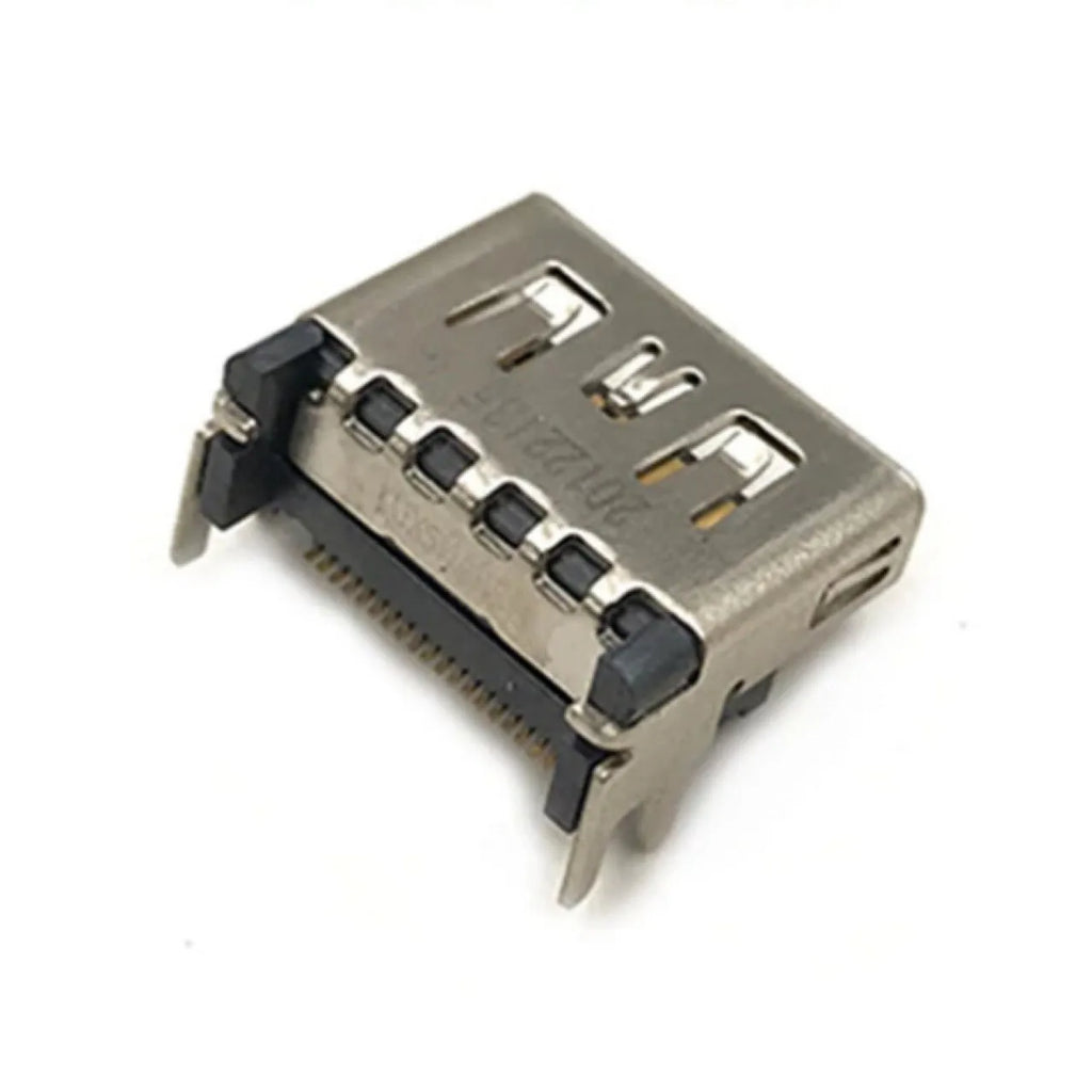 Silver HDMI host socket connector for internal hardware repair
