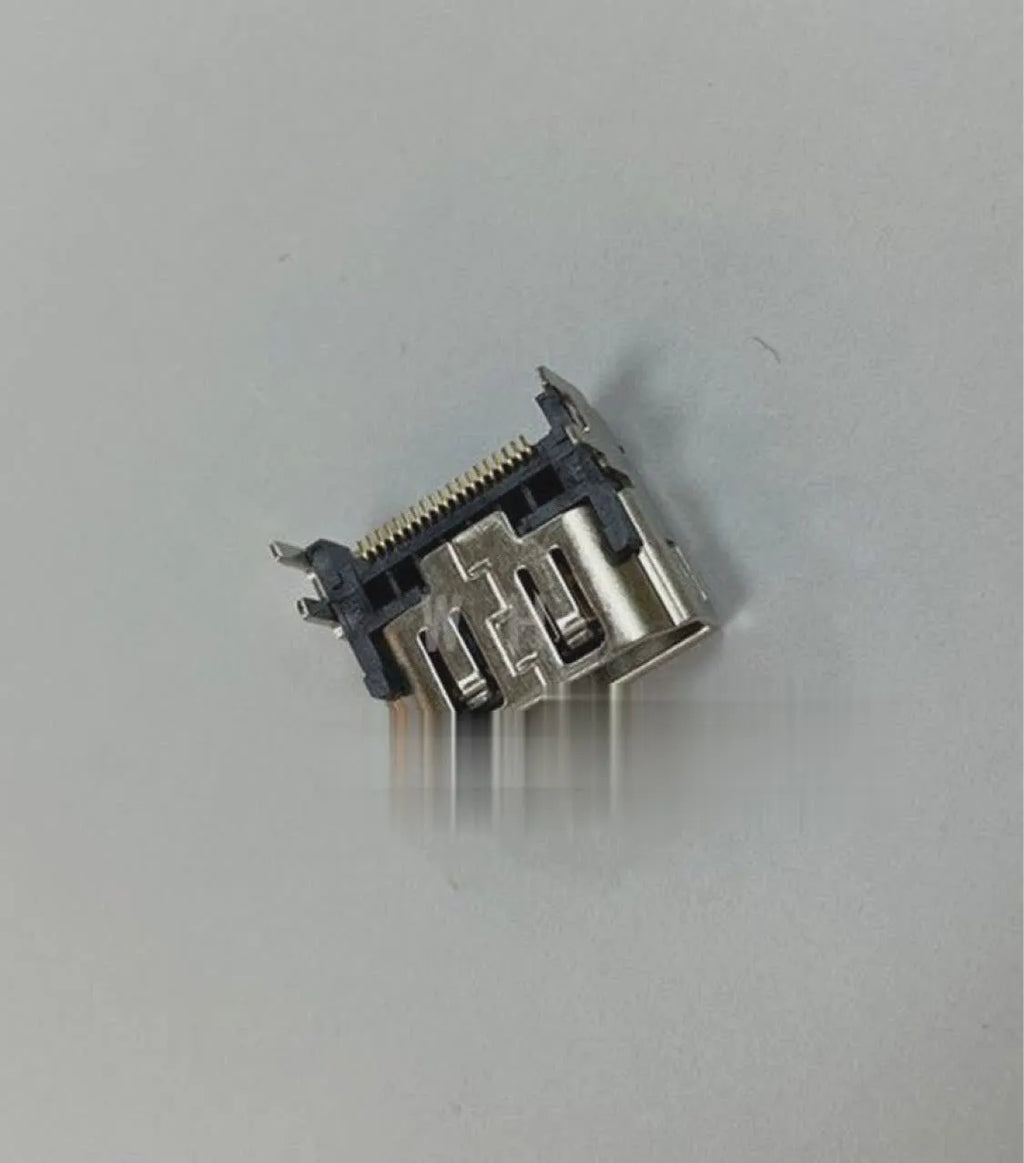 Silver HDMI host socket connector for internal hardware repair