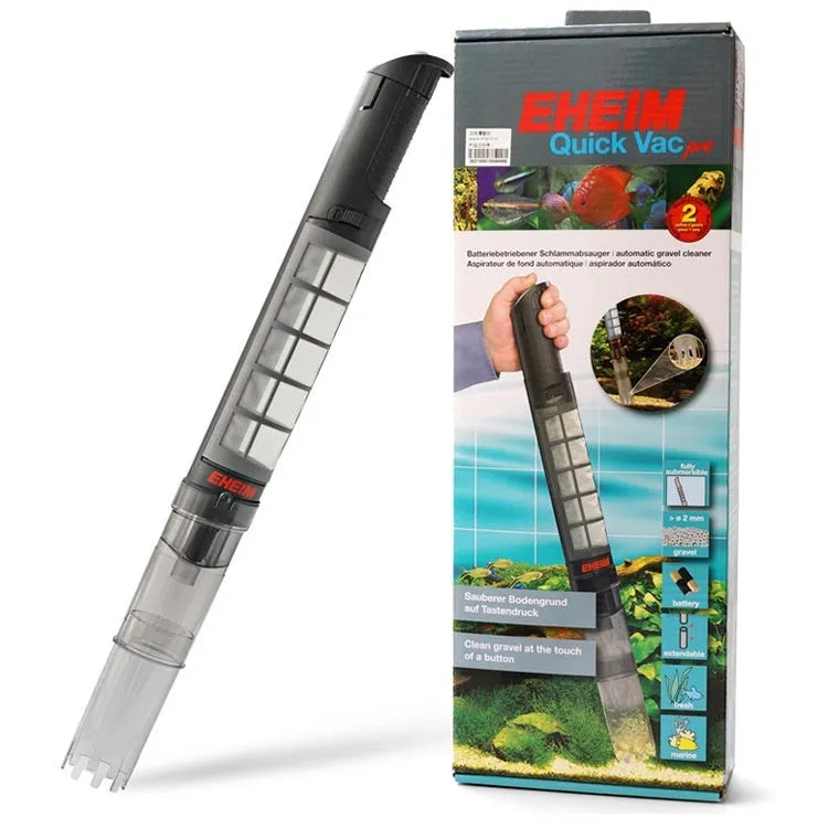 Ehan plastic electric sand washer for aquarium bottom cleaning, transparent black, 65cm long