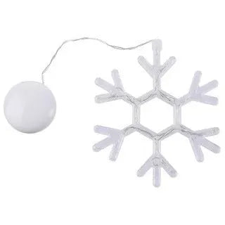Christmas LED decorative light with suction cup showing Santa Claus, elk and snowman designs on window