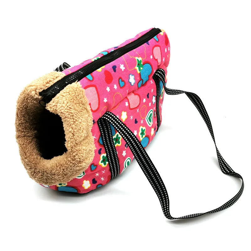 Multi purpose warm canvas cotton pet carrier in camo style for dogs and cats, size S and L
