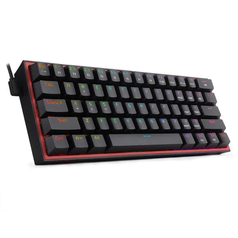 K617 mechanical keyboard with RGB lighting in white pink colour option