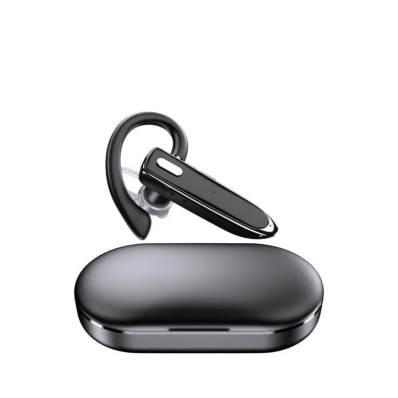 YYK5302 wireless Bluetooth headset ear-mounted with digital display noise reduction PC ABS black