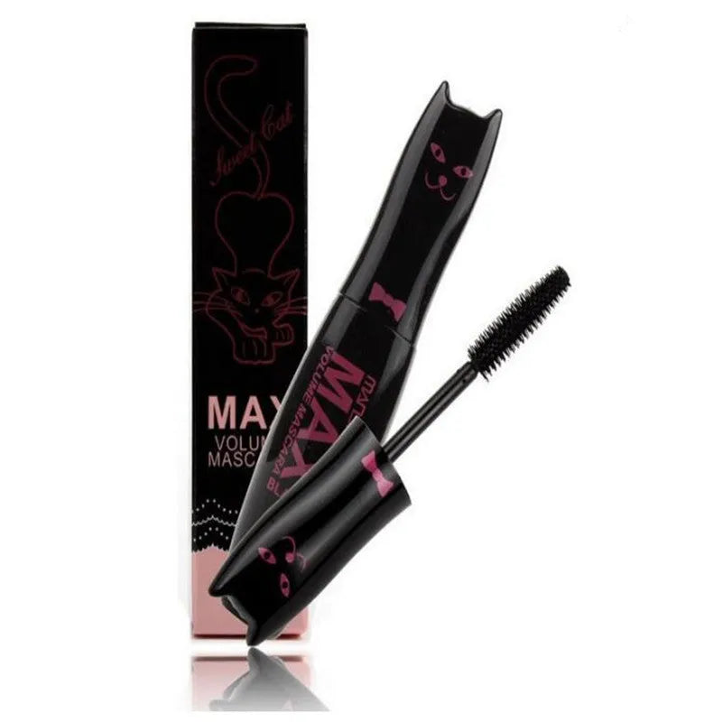 Cat Curl Mascara in black with volume brush for curling and defining lashes