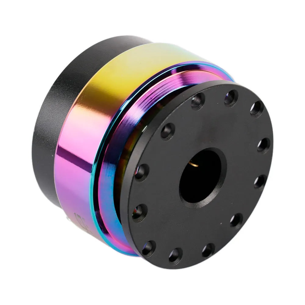 Colourful car steering wheel modification base with quick-release device and height adjustment insole