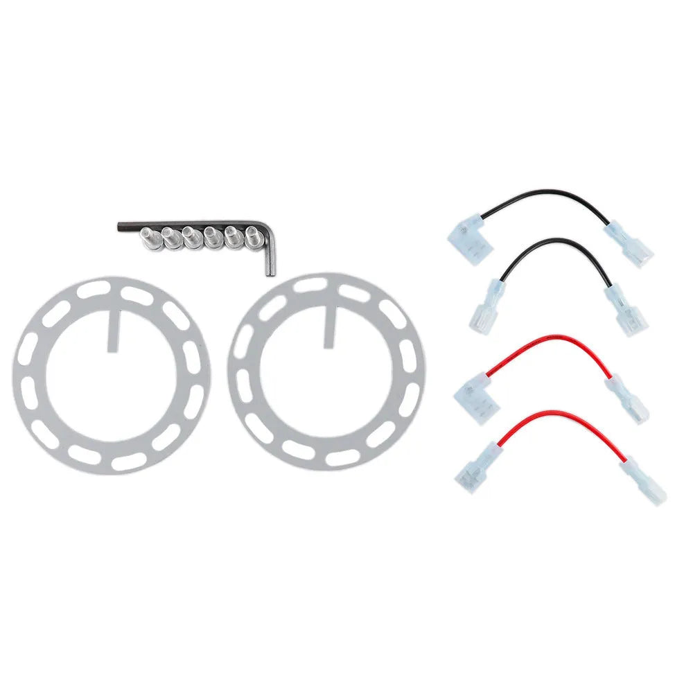 Colourful car steering wheel modification base with quick-release device and height adjustment insole