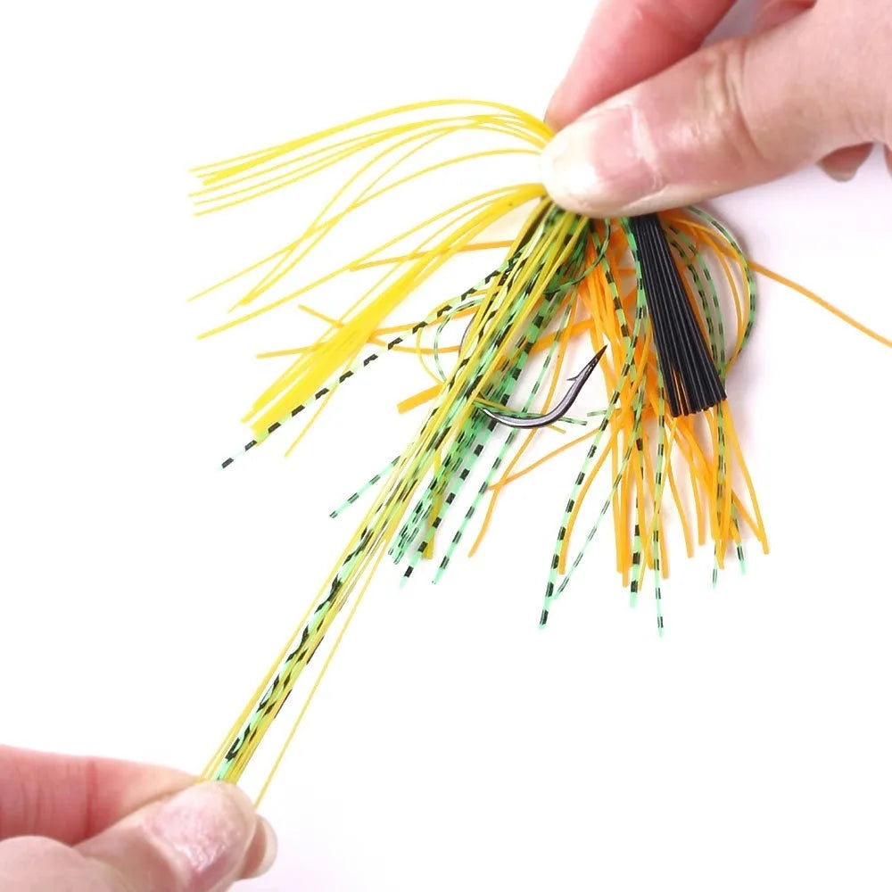 Jig hook anti-hook bottom beard fishhook lure in 10g weight, eight colour options available