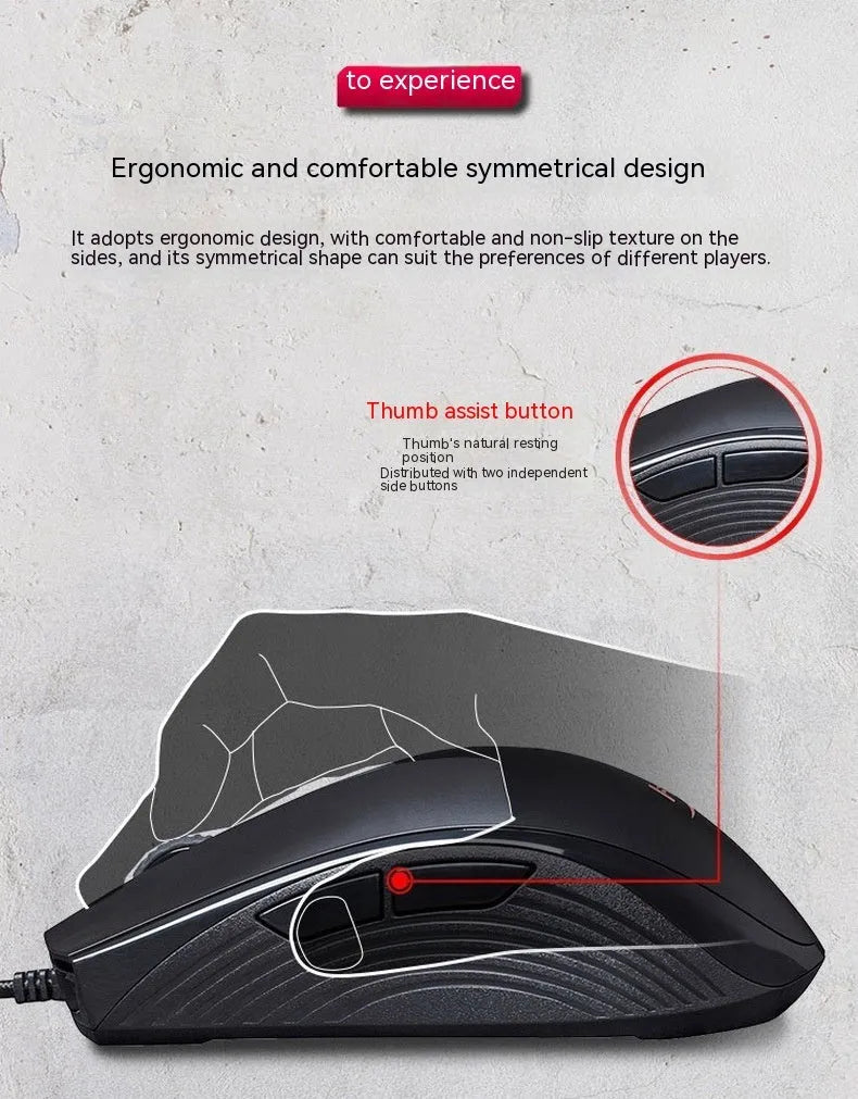 Pulsefire Core RGB wired gaming mouse in black or pink with ergonomic design and USB cable