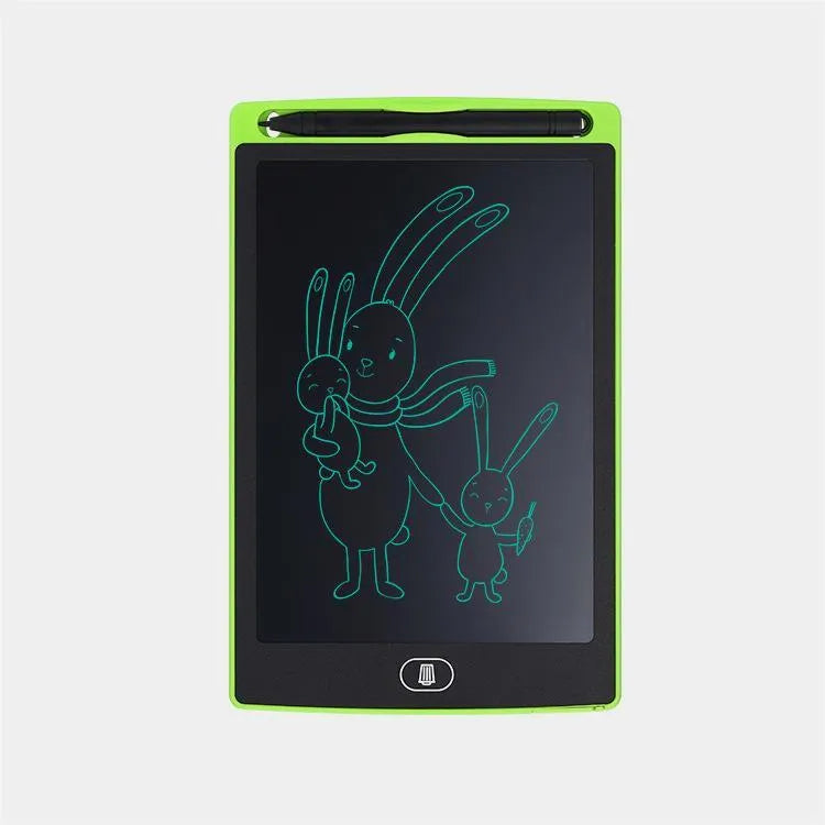 Plastic electronic drawing board for teenagers in black white red green colour options