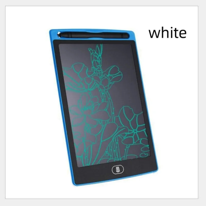 Plastic electronic drawing board for teenagers in black white red green colour options
