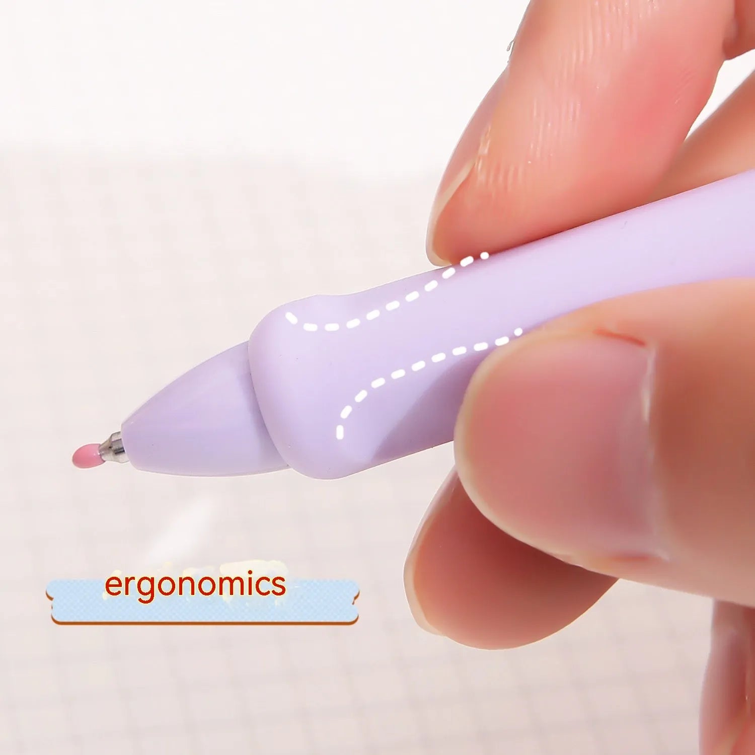 Macaron colour press gel pen with 0.5mm tip in smoked brown, smoked powder or smoked white options