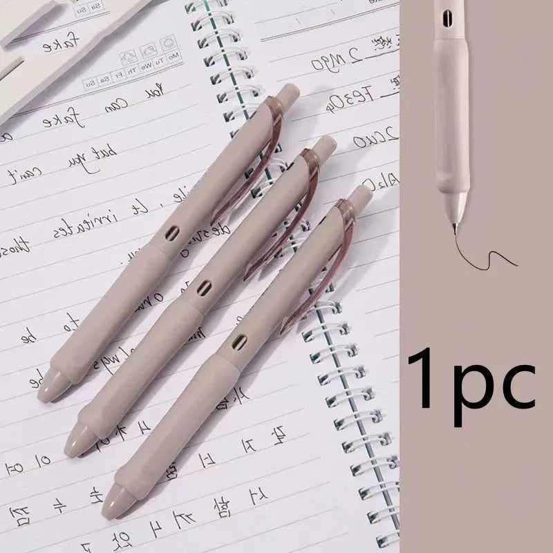 Macaron colour press gel pen with 0.5mm tip in smoked brown, smoked powder or smoked white options