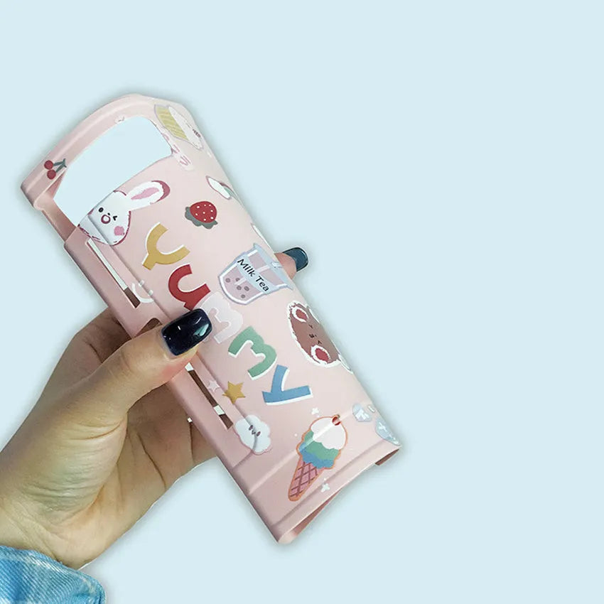 Colourful silicone protective shells for Nintendo Switch in four different character designs.