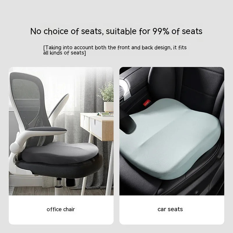 Car heightening seat cushion in Ice Silk fabric measuring 41x41x10cm