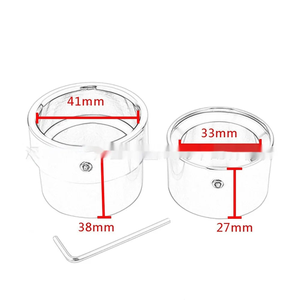 Black CNC aluminium front and rear axle decorative cover caps for Harley Sportster motorcycles.